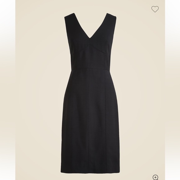J.Crew Seamed sheath dress in black - Picture 3 of 8